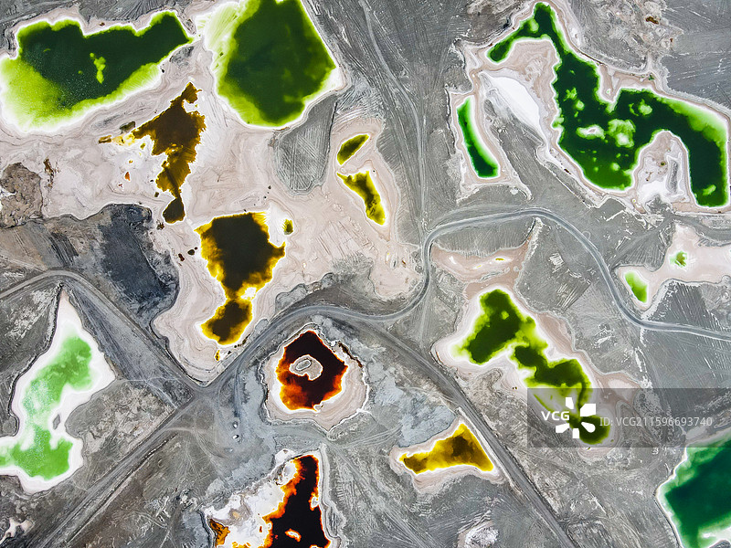 大柴旦翡翠湖图片素材