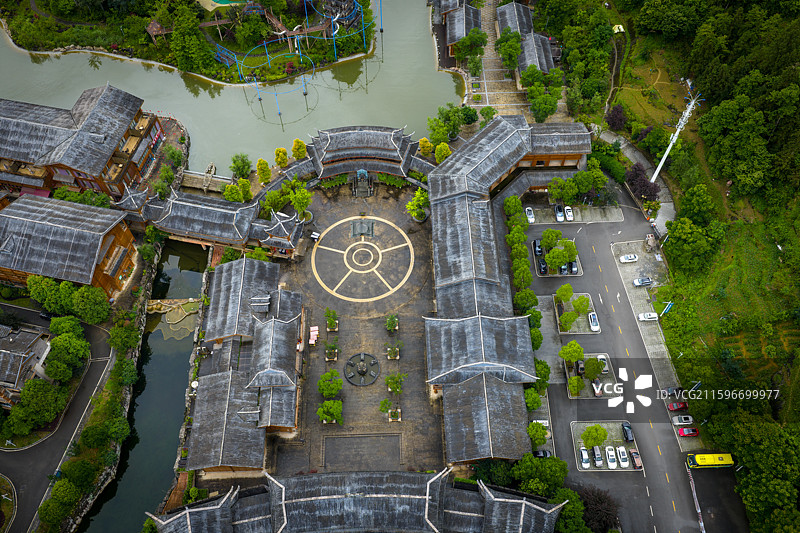 贵州道真傩城风光图片素材