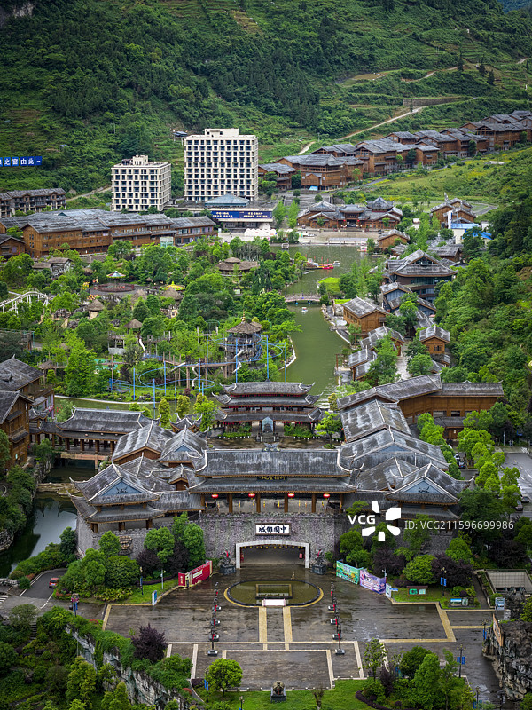 贵州道真傩城风光图片素材