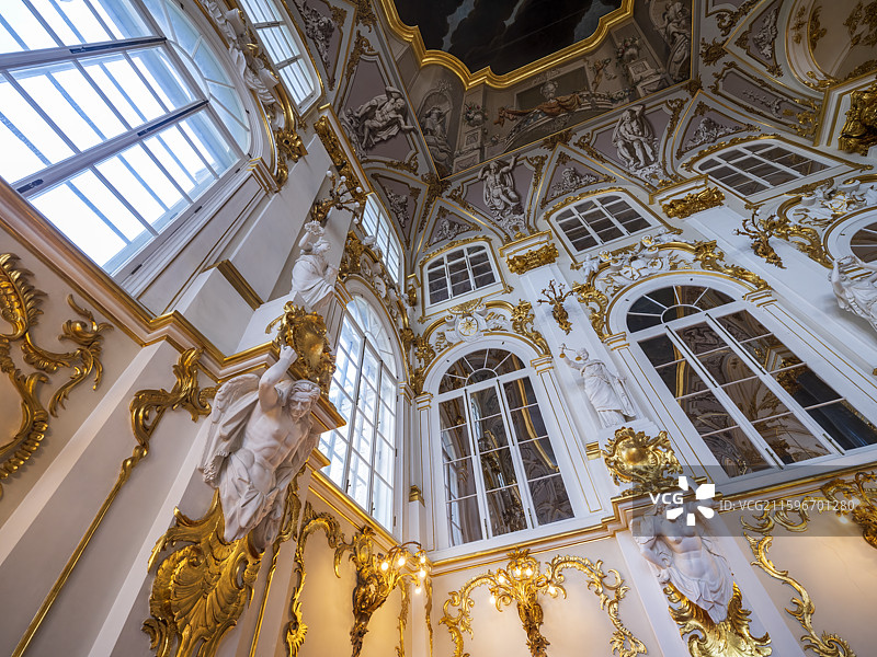 俄罗斯圣彼得堡世界文化遗产核心区域——冬宫图片素材