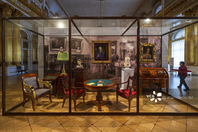 俄罗斯圣彼得堡世界文化遗产核心区域——冬宫图片素材