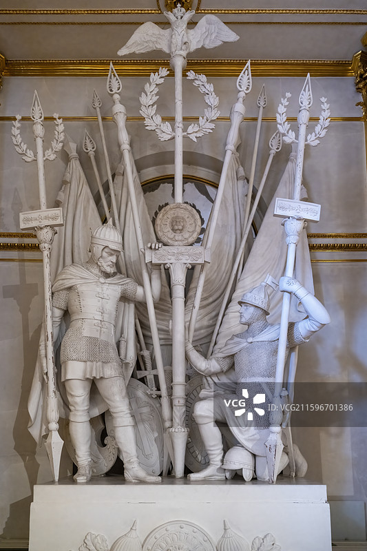 俄罗斯圣彼得堡世界文化遗产核心区域——冬宫图片素材