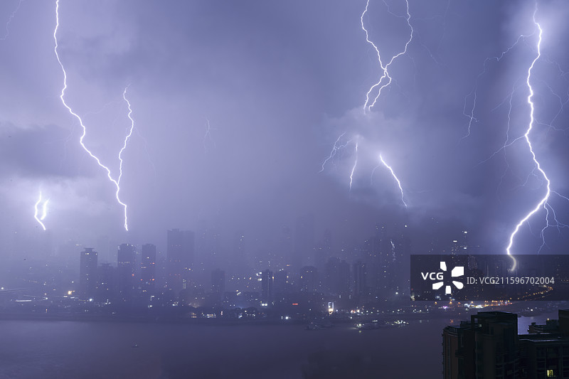 重庆遭遇最强对流天气图片素材