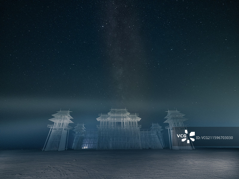 甘肃瓜州雕塑艺术无界图片素材