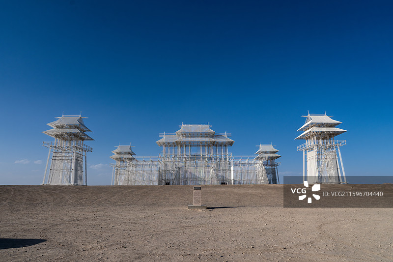 甘肃瓜州雕塑艺术图片素材