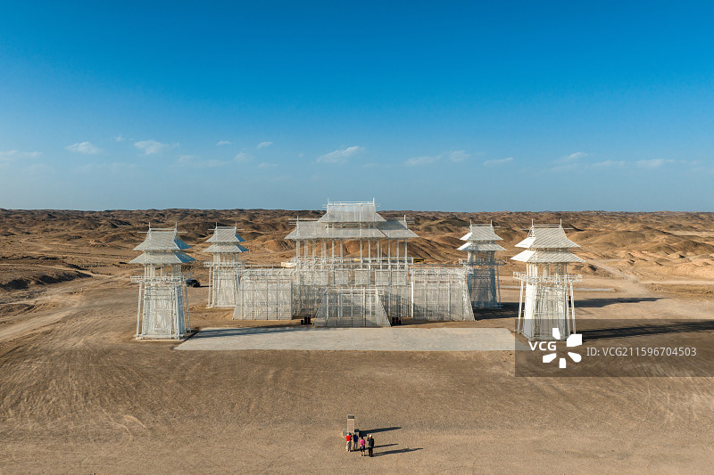 甘肃瓜州雕塑艺术图片素材