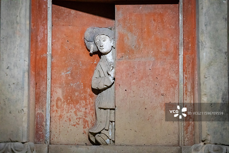 砖雕人物图片素材