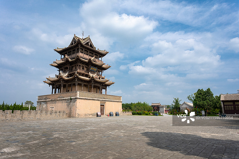 山西万荣县秋风楼图片素材