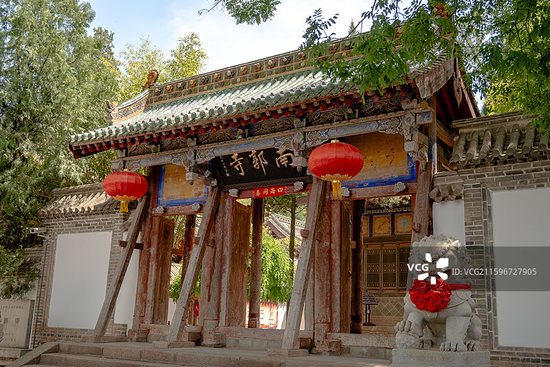 天水南郭寺建筑图片素材