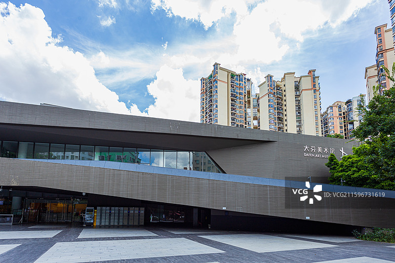 中国深圳大芬村大芬美术馆图片素材