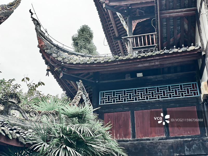 都江堰伏龙观图片素材