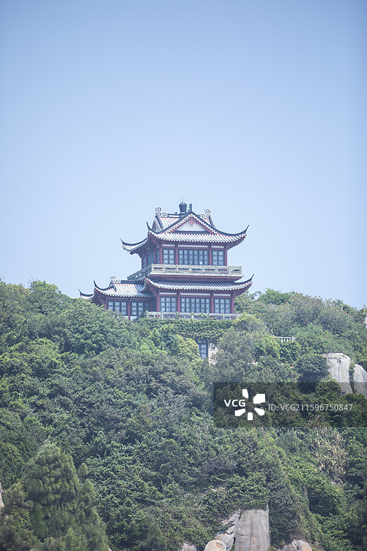 舟山市普陀山百步沙沙滩图片素材