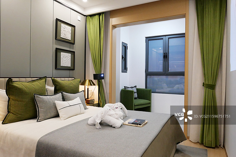 精装修的卧室图片素材