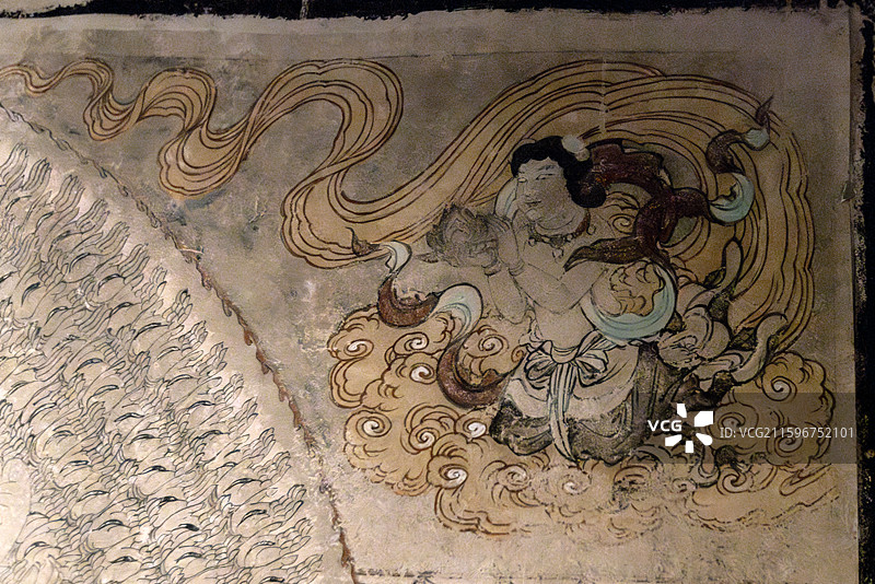 北展-如是莫高-敦煌艺术大展-莫高窟第3窟北壁千手千眼观音像(局部）-元代图片素材