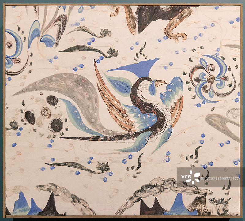 北展-如是莫高-敦煌艺术大展-朱雀-莫高窟第285窟-西魏图片素材