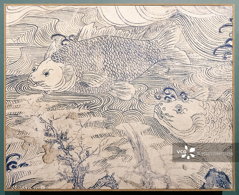 北展-如是莫高-敦煌艺术大展-大鱼-榆林窟第3窟-西夏图片素材