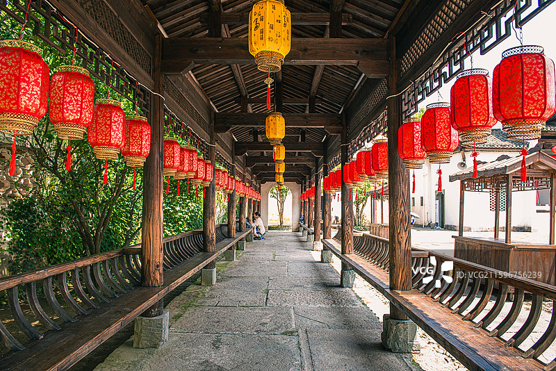 安徽省黄山市黟县秀里影视城风光图片素材