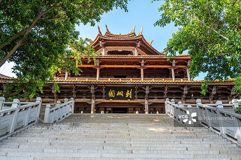 泉州西湖公园刺桐阁图片素材