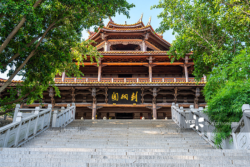泉州西湖公园刺桐阁图片素材