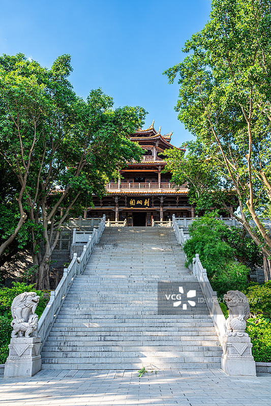 泉州西湖公园刺桐阁图片素材