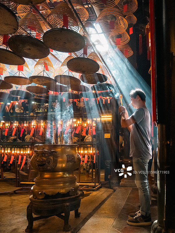 香港文武庙图片素材