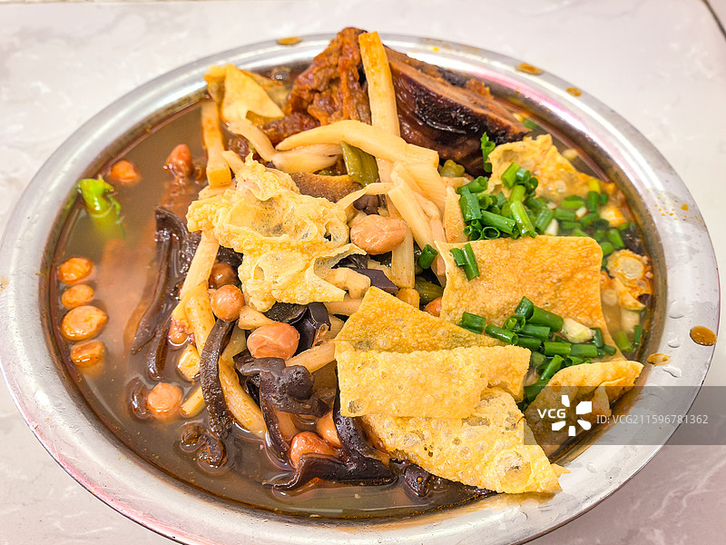 柳州螺蛳粉特色美食特写图片素材