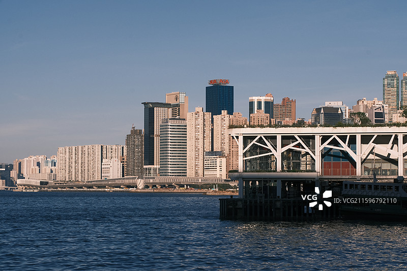 香港 维多利亚 码头 湾仔码头图片素材