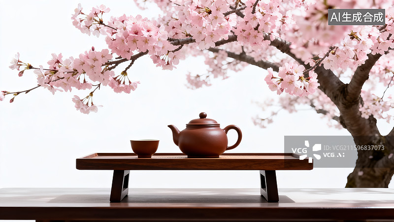 【AI数字艺术】中国茶文化，茶道，茶叶，茶壶图片素材