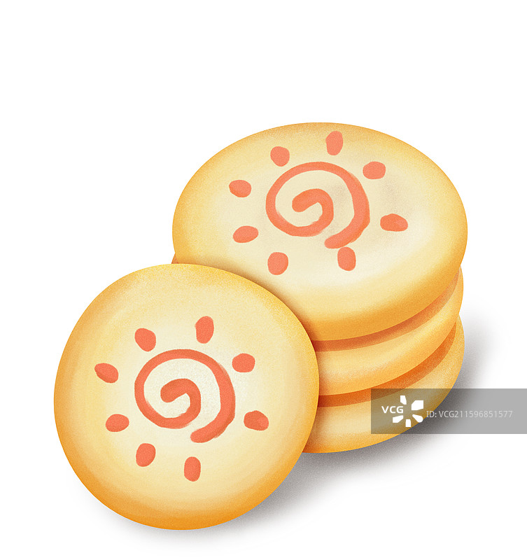 太阳糕图片素材