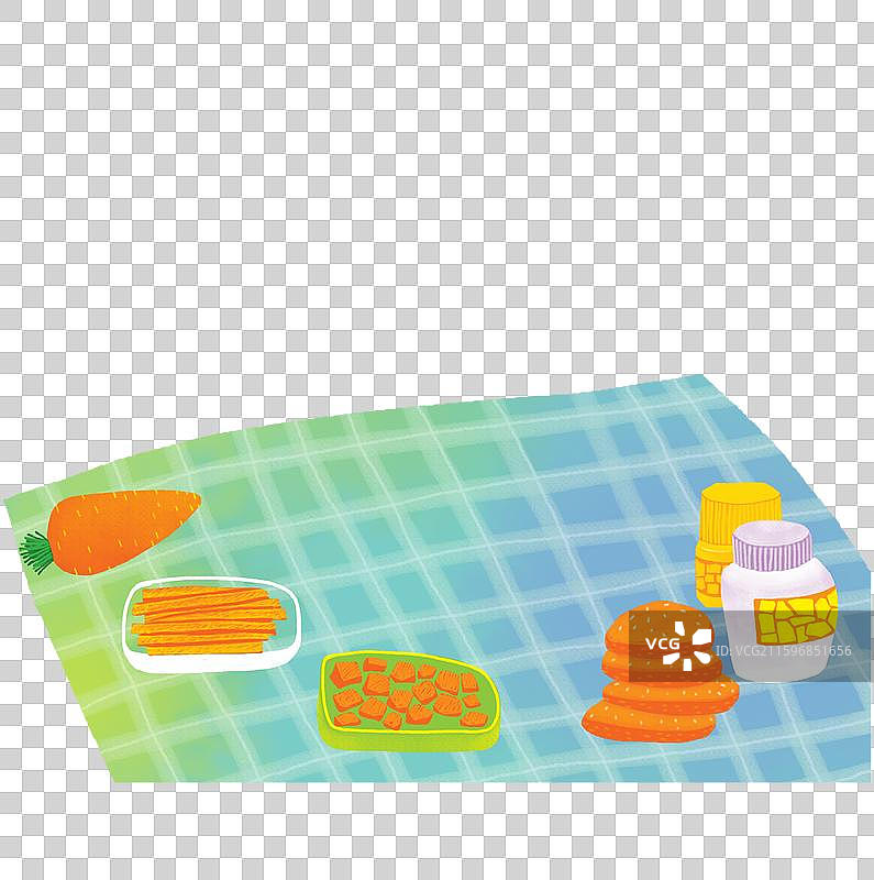 免抠元素 毯子上的食物图片素材