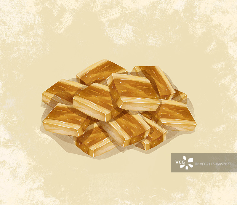 澳门城市特色美食小吃之 姜糖图片素材