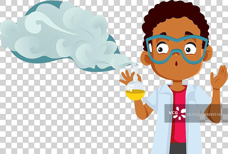 学生在化学实验中失败了图片素材