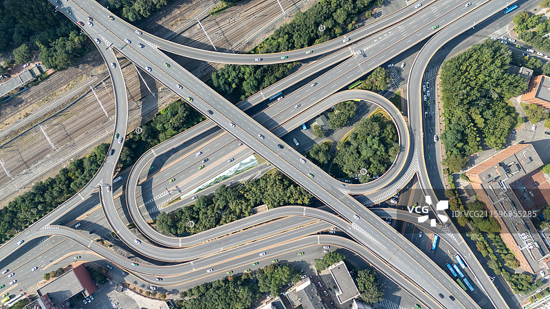 鞍山解放路立交桥图片素材