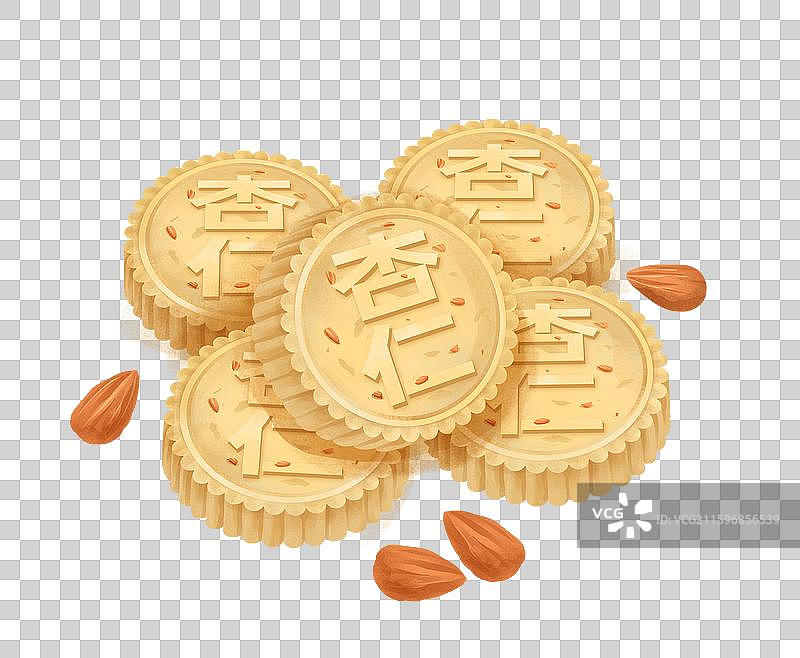 澳门城市特色美食小吃之 杏仁饼图片素材