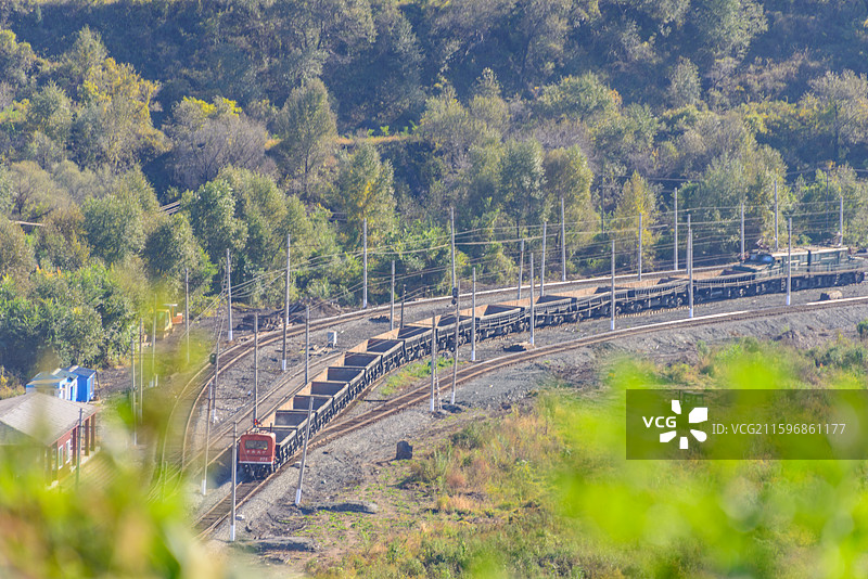 辽宁省抚顺市望花区古城子街西露天矿图片素材
