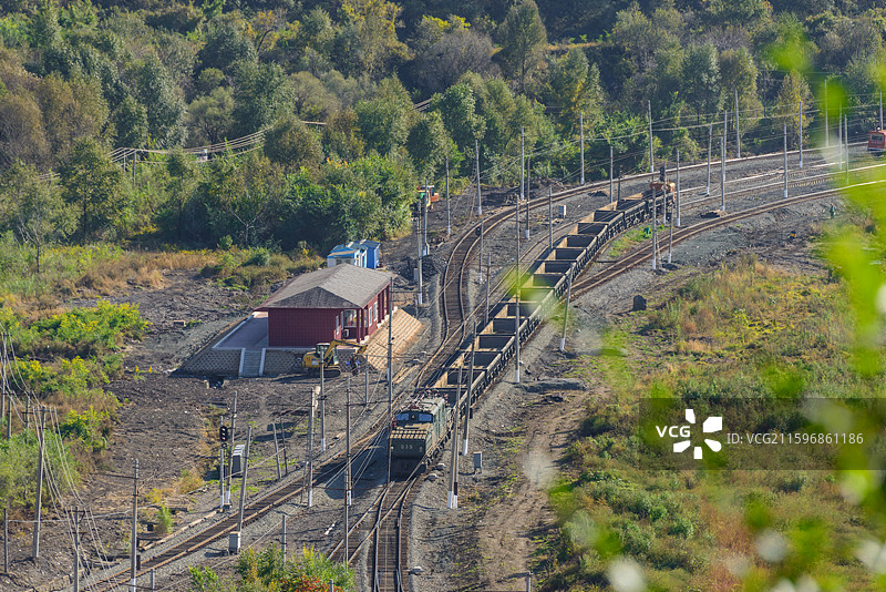 辽宁省抚顺市望花区古城子街西露天矿图片素材