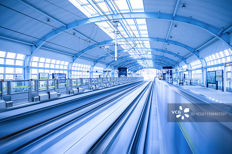 大连-轨道交通-3号线站台图片素材