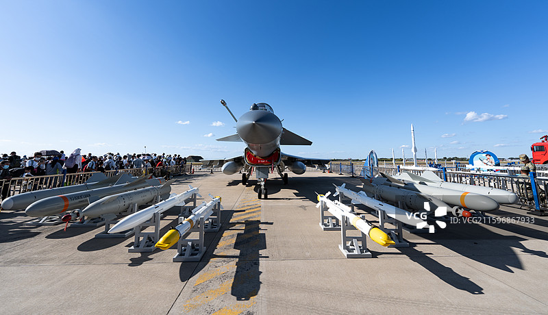 长春航展，歼十–C展示图片素材