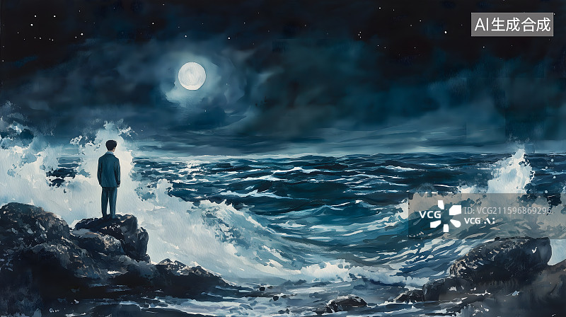 【AI数字艺术】诗签配图 歌唱图片素材