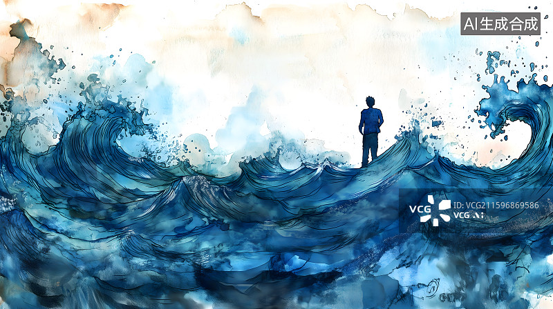 【AI数字艺术】诗签配图 歌唱图片素材