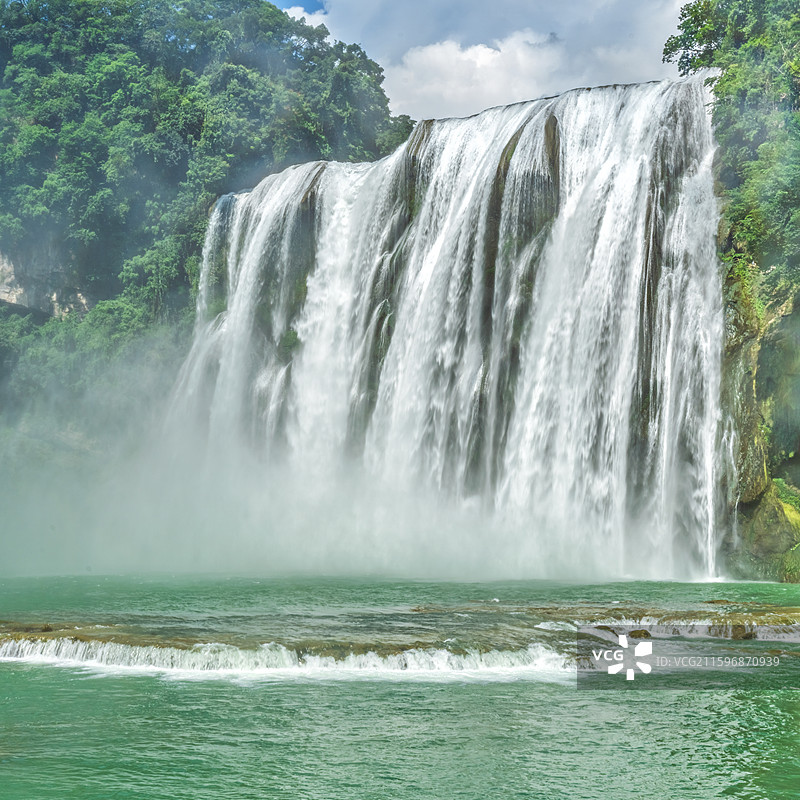 安顺市黄果树瀑布景区-5A级景区-贵州省安顺市镇宁布依族苗族自治县-世界著名大瀑布-黄果树大瀑图片素材