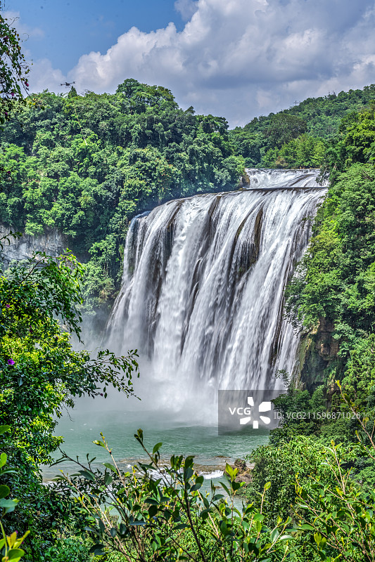 安顺市黄果树瀑布景区-5A级景区-贵州省安顺市镇宁布依族苗族自治县-世界著名大瀑布-黄果树大瀑图片素材