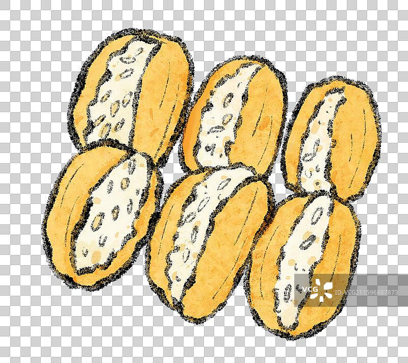 海南美食插画-菠萝蜜糯米饭图片素材