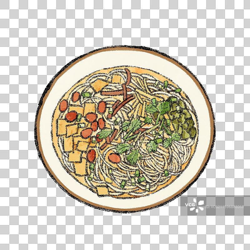 海南美食插画-海南粉图片素材