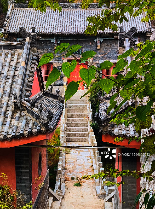 山东淄博青云寺的秋天图片素材