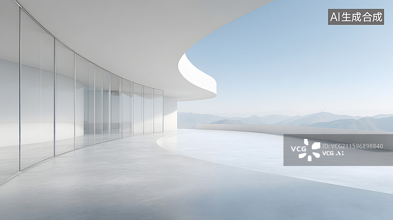【AI数字艺术】AIGC：现代简约风格建筑景观图片素材