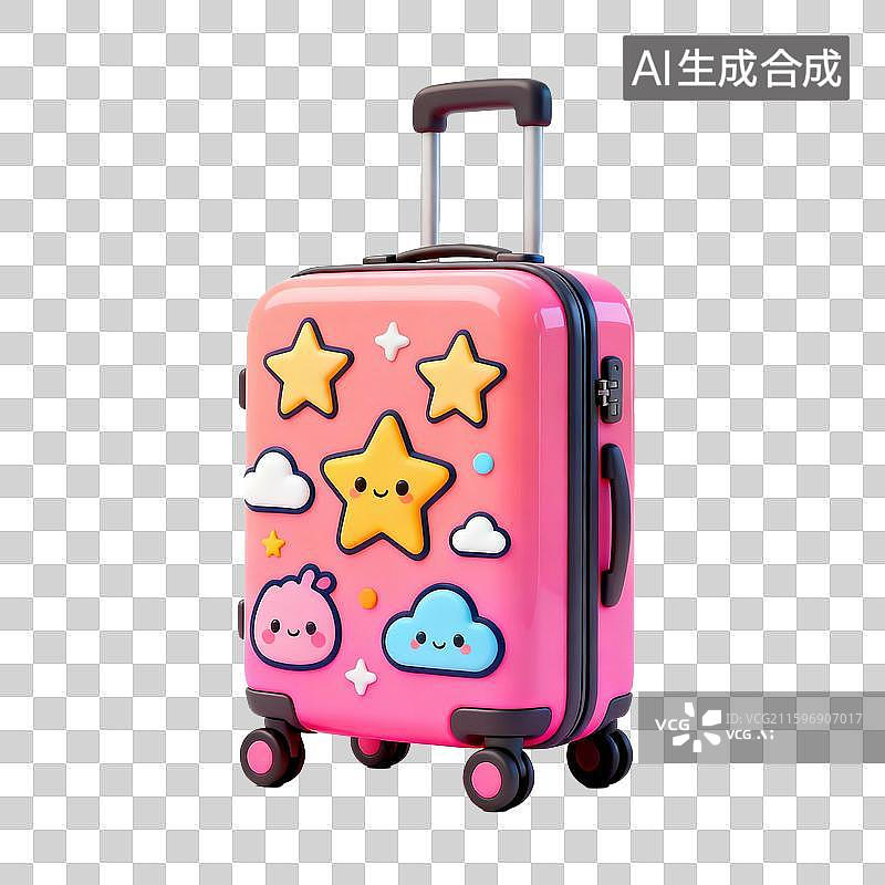 【AI数字艺术】行李箱旅行箱整理箱拉杆箱登机箱图片素材