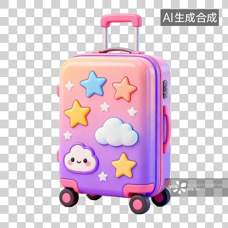 【AI数字艺术】行李箱旅行箱整理箱拉杆箱登机箱图片素材