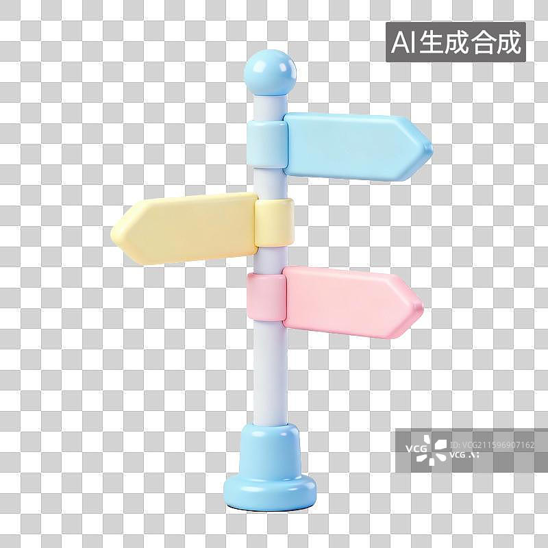 【AI数字艺术】路标路牌地图路口指示牌标语牌图片素材