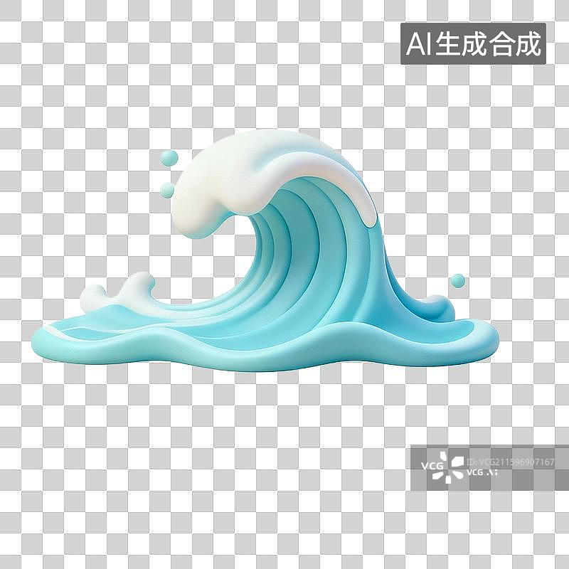 【AI数字艺术】海浪图片素材